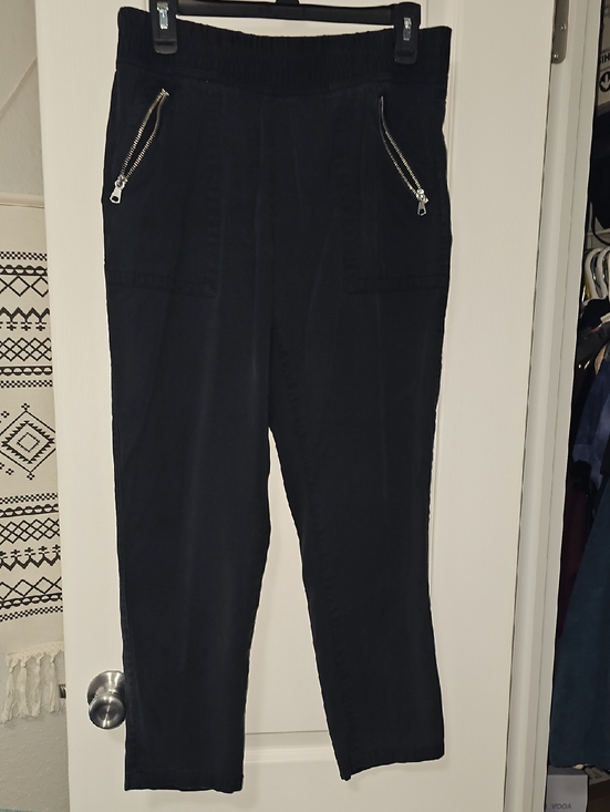 Chico's Pants - Chico's Black Zip-Pocket Trousers